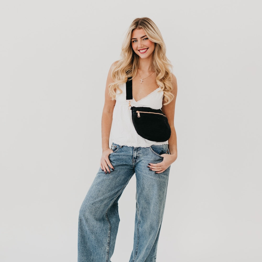 Rachel Raffia Westlyn Bum Bag