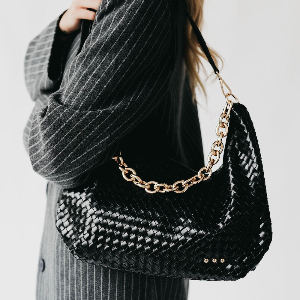 Sienna Slouchy Woven Shoulder Bag - NEW COLORS!